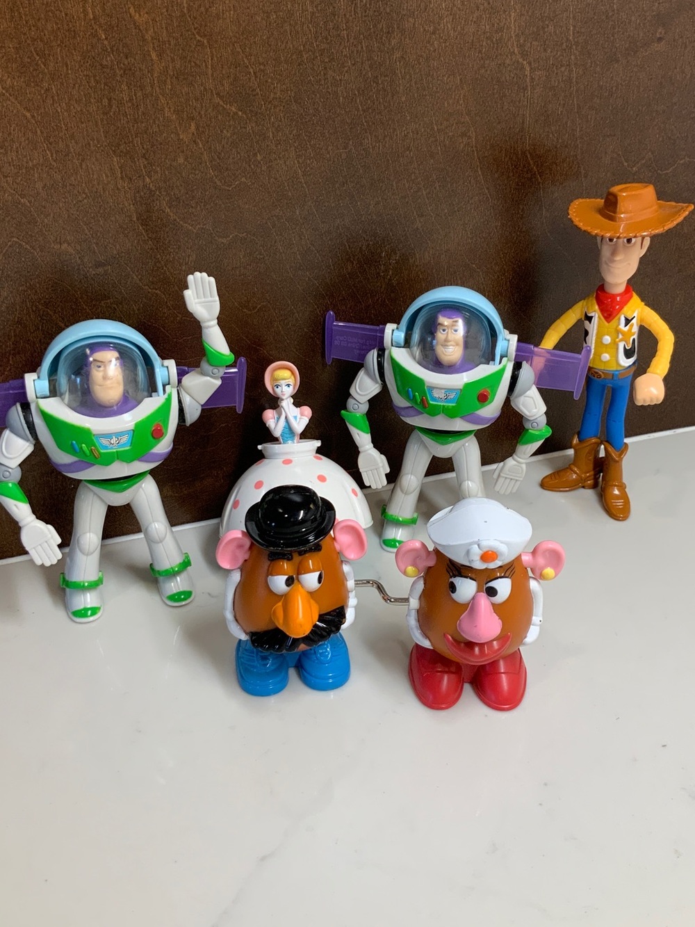 Disney Pixar Toy Story HappyMeal Toys Mr. Mrs. Potato Head, Buzz, Woody, Bo Peep